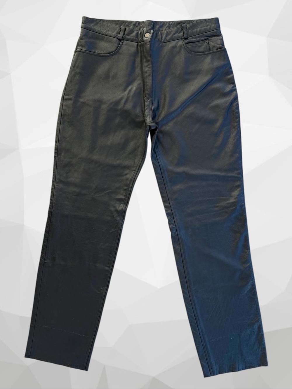 Xelement Black Leather High Rise Motorcycle Riding Pants ~ Women’s 18